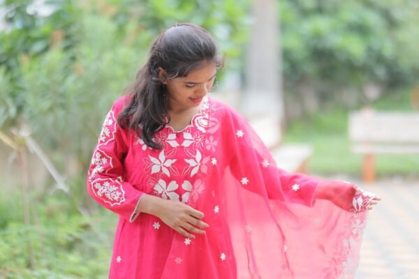 Pink Kurta Set - Image 4