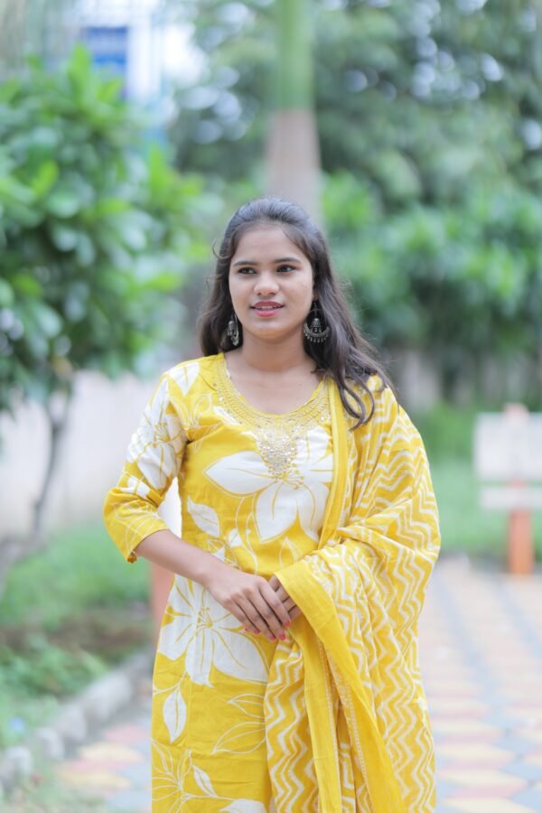 Yellow Kurta Suit - Image 2