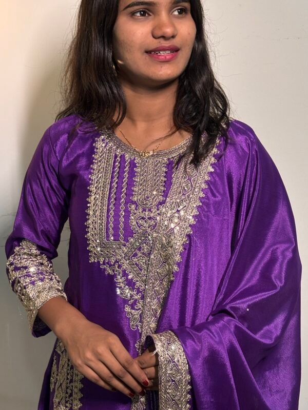 Purple Pakistani Suit - Image 3