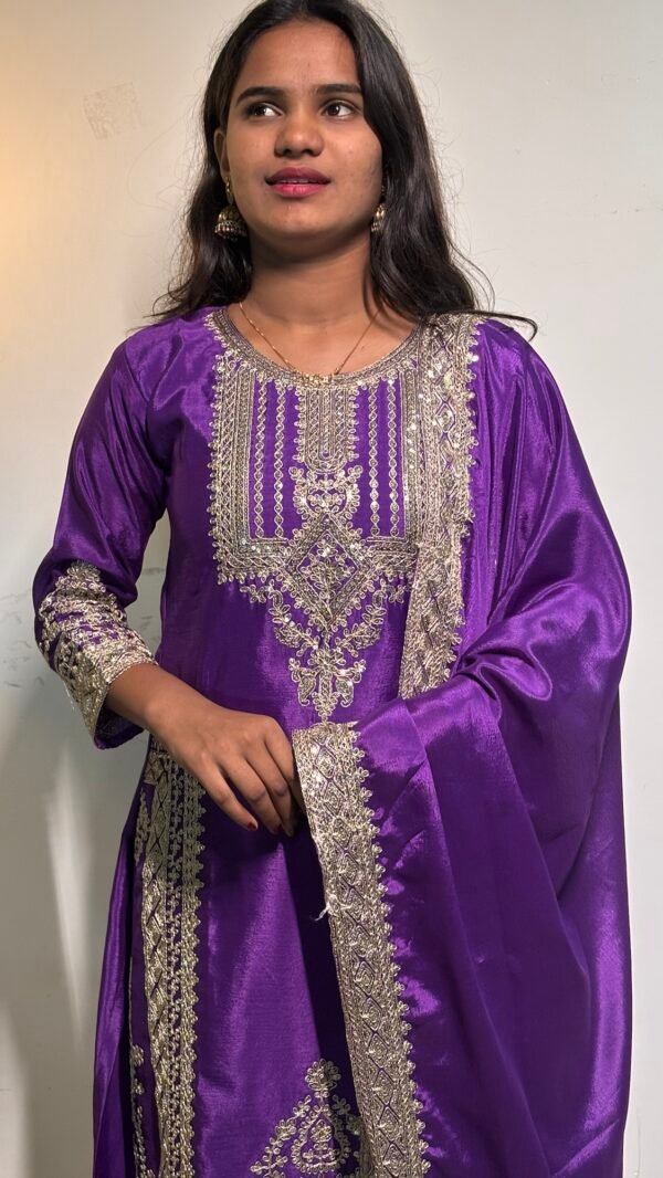 Purple Pakistani Suit - Image 11