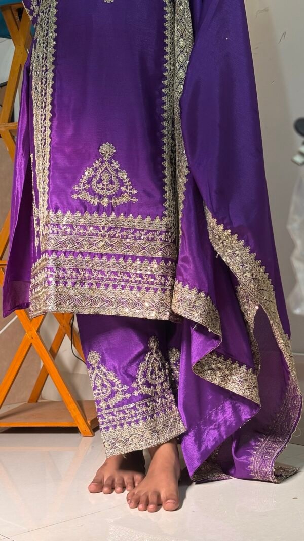 Purple Pakistani Suit - Image 6