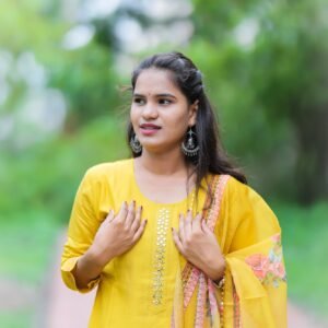 Yellow Kurta Set Premium