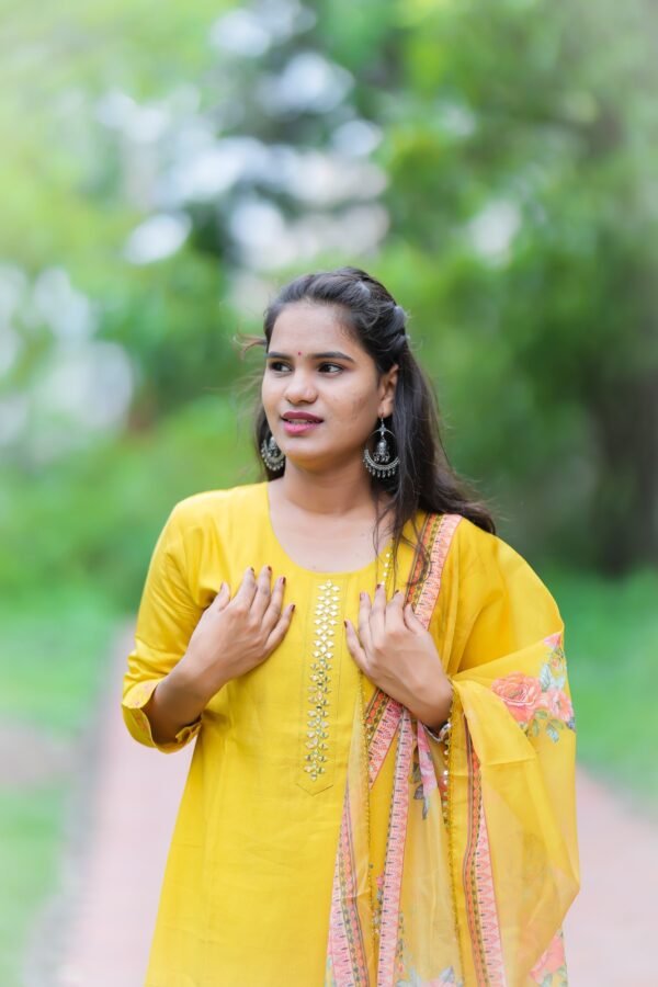 Yellow Kurta Set Premium