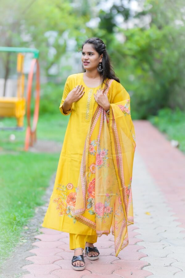 Yellow Kurta Set Premium - Image 2