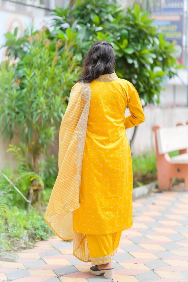 Yellow Kurta Set - Image 2