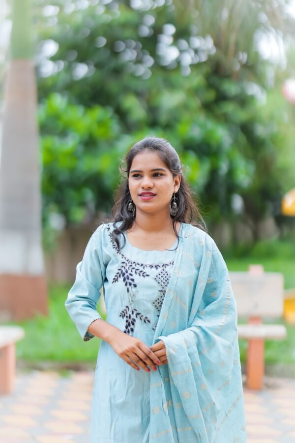 Aqua Blue Kurta Set