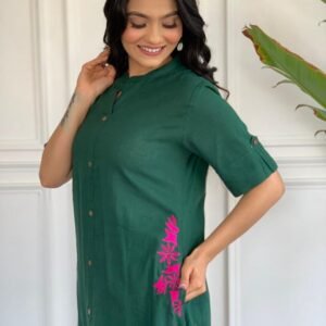 Dark Green Kurti Suit