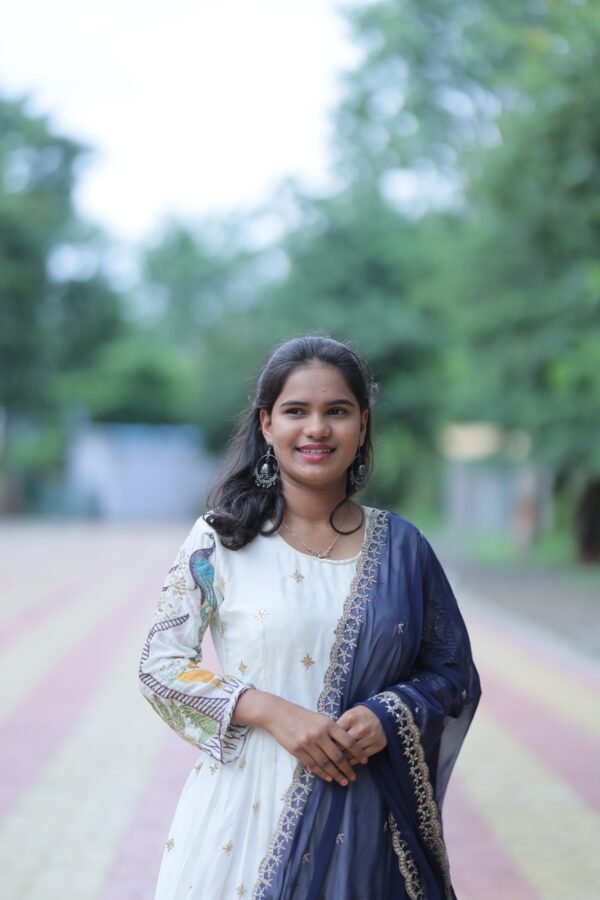 White Anarkali - Image 5