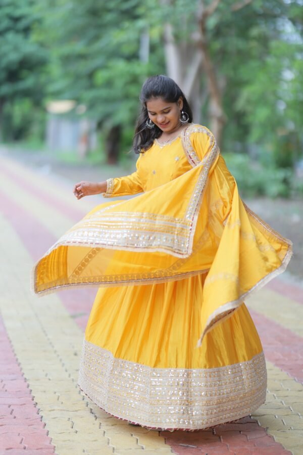 Yellow Anarkali - Image 2